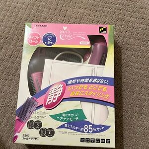 Tescom 2 in 1 Voltage Curling Hair dryer and blow comb made  in Japan new